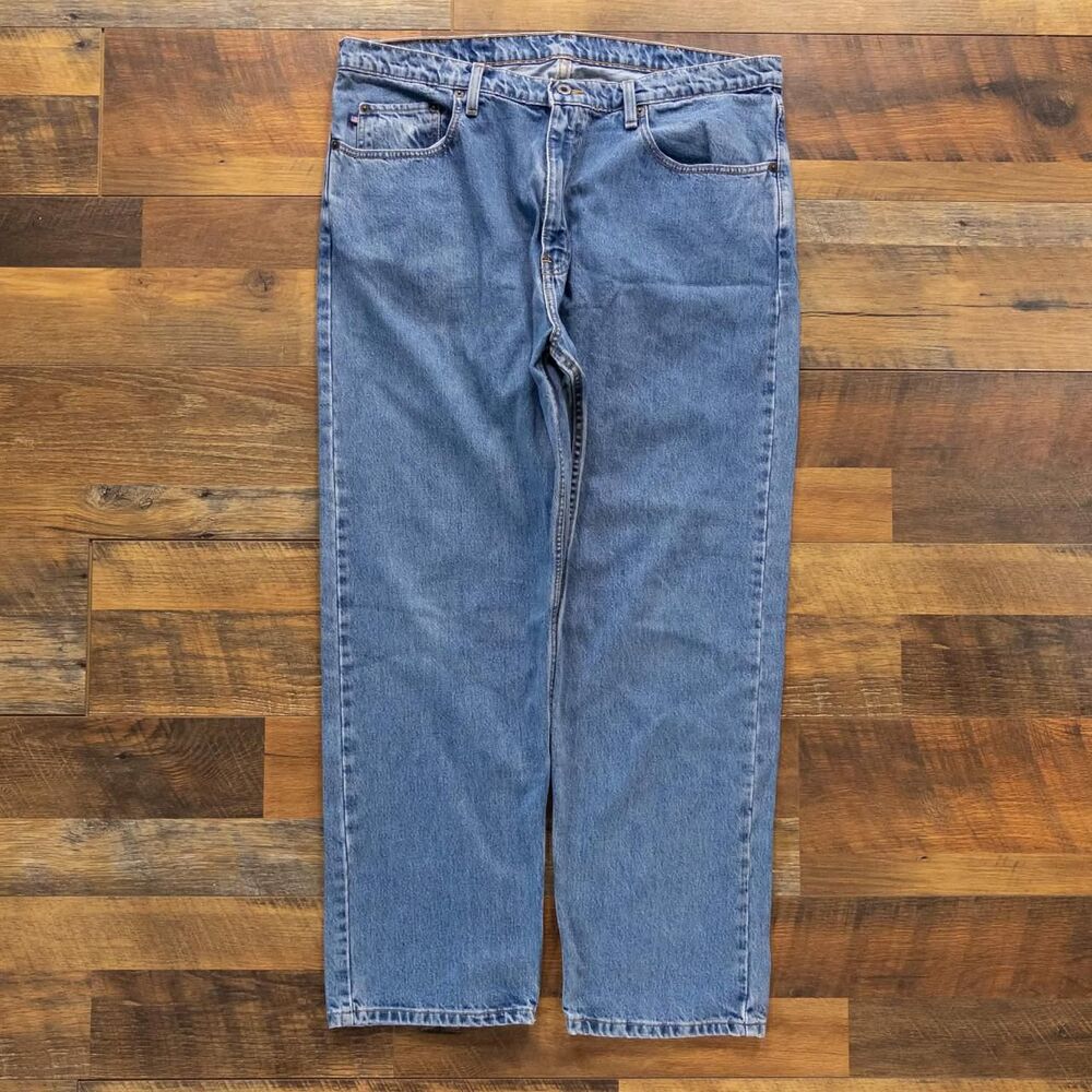 Polo Ralph Lauren Hampton Jeans Mens 42x30 Fits 40x29 Blue Relaxed Straight Leg